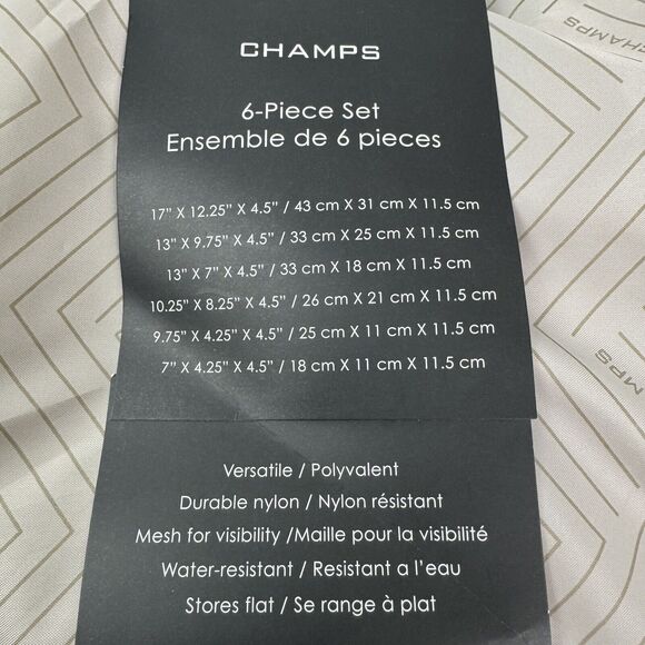 CHAMPS $70 Packing Cubes - 6 Piece Set - Picture 6 of 6
